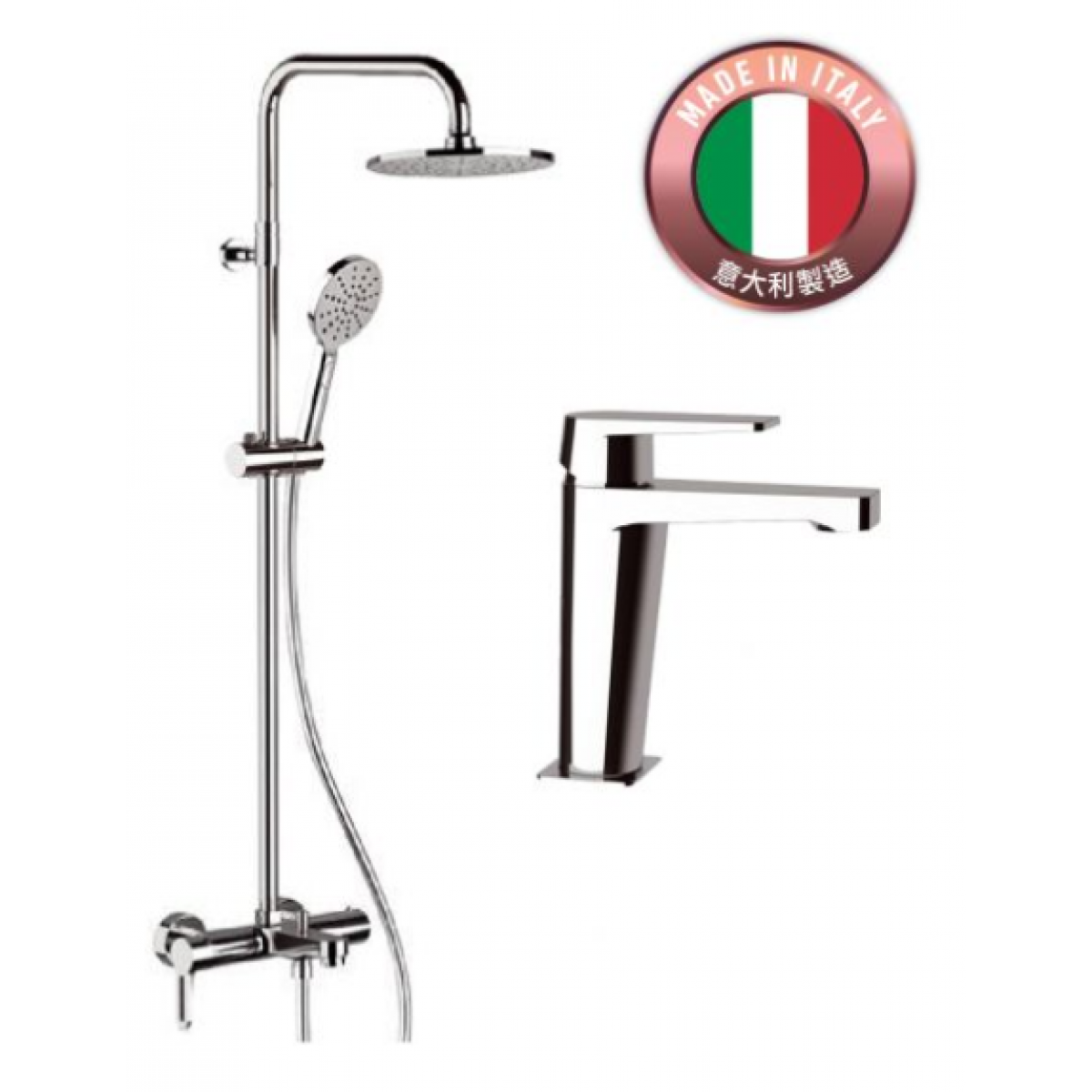 REMER D11+W34A8MPEC20 Dream 鍍鉻色龍頭套裝