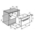 Baumatic BCS496WGL 45厘米 56公升 嵌入式蒸焗爐 (雙風扇, 獨立爐溫)