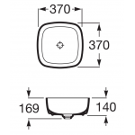 Roca 327502640 Inspira SOFT 檯上洗手盆 (瑪瑙色)