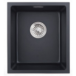 Kitco NET-400-BK 石英鋅盆 (黑色) (395 x 445mm)