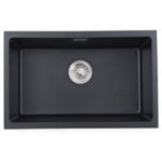 Kitco FQ-680-BK 石英鋅盆 (黑色) (680 x 441mm)