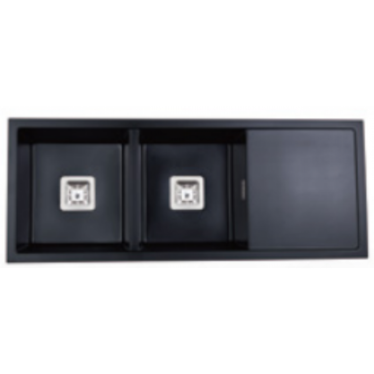 Kitco XW1155-WH 1150x450mm石英雙鋅盆 (白色)