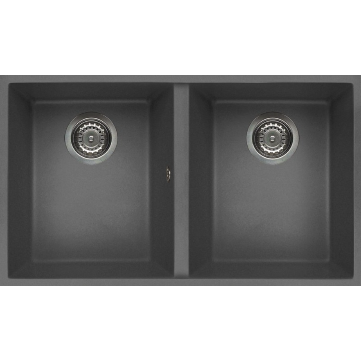 Elleci QUADRA350U 灰色花崗岩廚房台下石盆