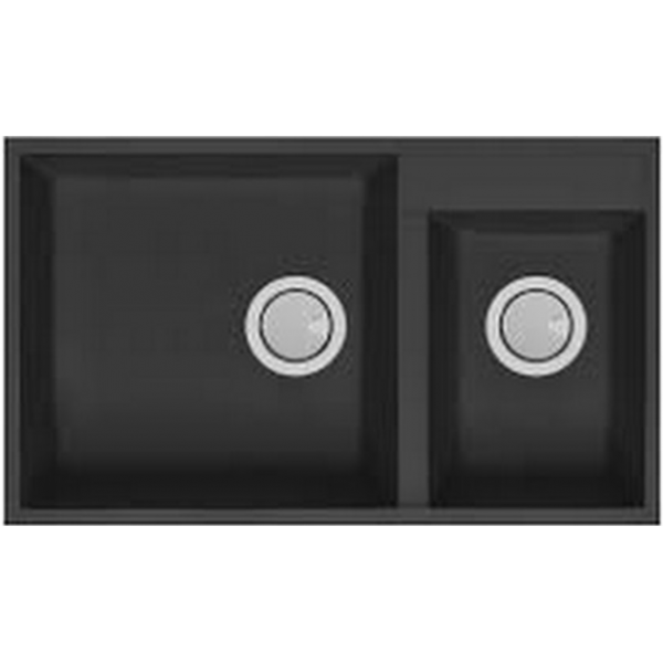 Elleci FLORENCE335 黑色花崗岩廚房台上石盆