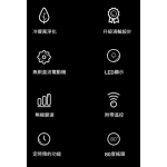 iHomey AM-046JR-SI 冷暖空氣淨化三合一無葉強風扇 (銀白色)