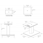 Kanto SP6HD 桌面揚聲器支架 (黑色)