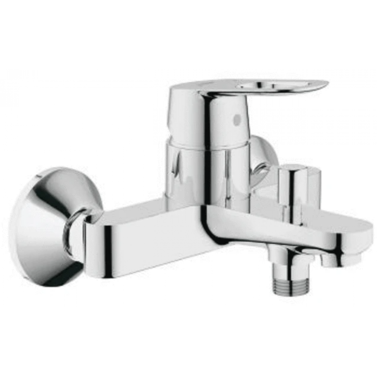 Grohe 22341000 Bauloop 浴缸龍頭 - 單把手、可調流量、防回流設計