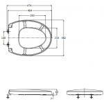 TOTO TC282SJ 緩降廁板 - 人體工學設計、安靜安全