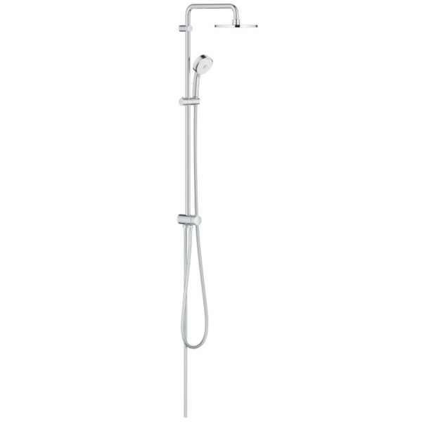 Grohe 26453001 New Tempesta Cosmopolitan 200 明牆圓形雨淋式花灑組合 - 4種噴霧模式、QuickFix安裝