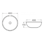 Richford BA559 40厘米 檯上面盆