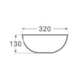 Richford BA347 32厘米 檯上面盆