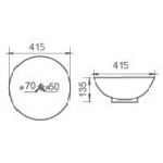 Richford BA428 41.5厘米 檯上面盆