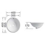 Richford BT231 40厘米 檯下安裝嵌入式面盆