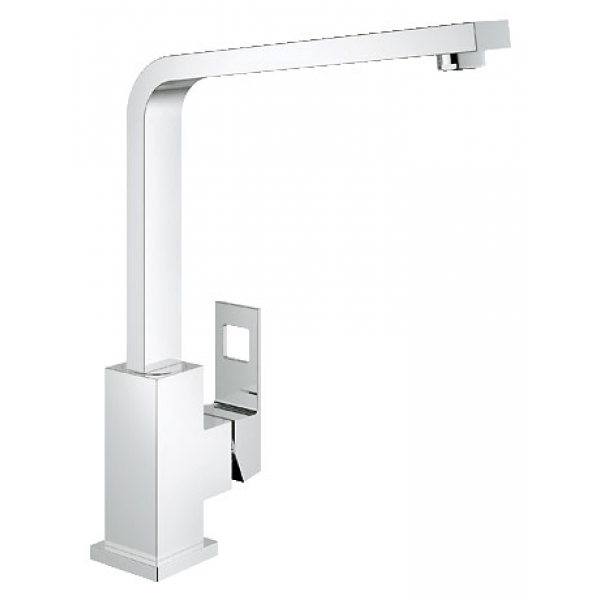 Grohe 31255000 Eurocube 高身廚房龍頭 - 360°旋轉出水口，SilkMove陶瓷墨盒
