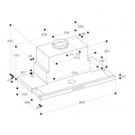 Gaggenau AF210192 90厘米 拉趟式抽油煙機 - 高效965m³/h排風，內置隔音