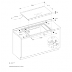 Gaggenau CX482101 80厘米 嵌入式電磁爐 - 單一大型烹飪區，TFT觸控螢幕