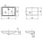 Inax 檯底面盆 - 600x365x135mm，AQUA CERAMIC超親水瓷面，防污潔淨