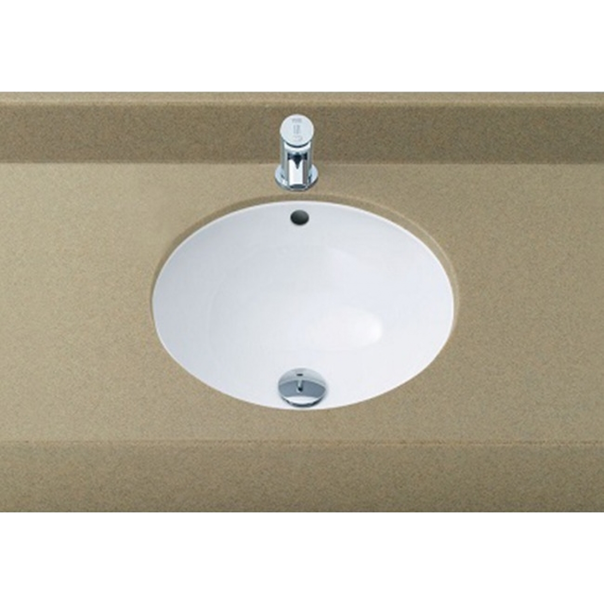 Inax 橢圓形檯底面盆 - 550x455x208mm，AQUA CERAMIC超親水瓷面