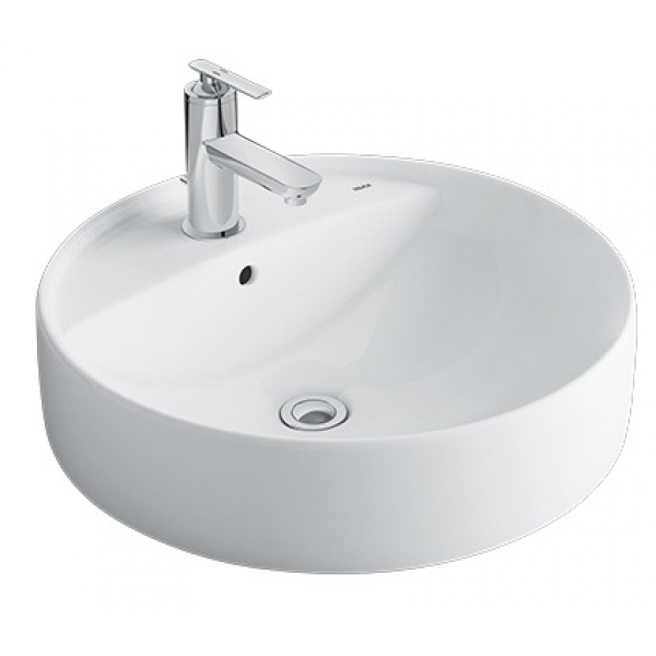 Inax 單孔檯上面盆 - 472x472mm，AQUA CERAMIC超親水抗污技術