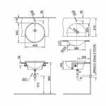 Inax 半嵌入式檯面面盆 - 440x440mm，日式衛浴文化
