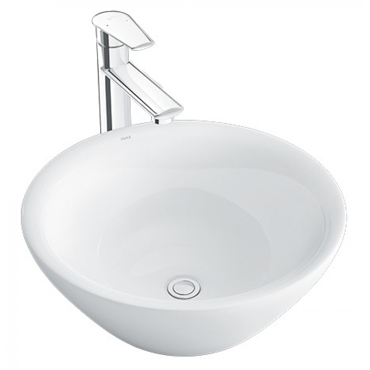 Inax 圓形檯上面盆 - 450x450mm，日式衛浴文化