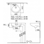 Inax 單孔掛牆面盆 - 400x410mm，簡約設計，日式衛浴文化