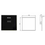 Walrus 藏牆式尿斗感應器 - 玻璃面，AC/DC雙電源，自動感應