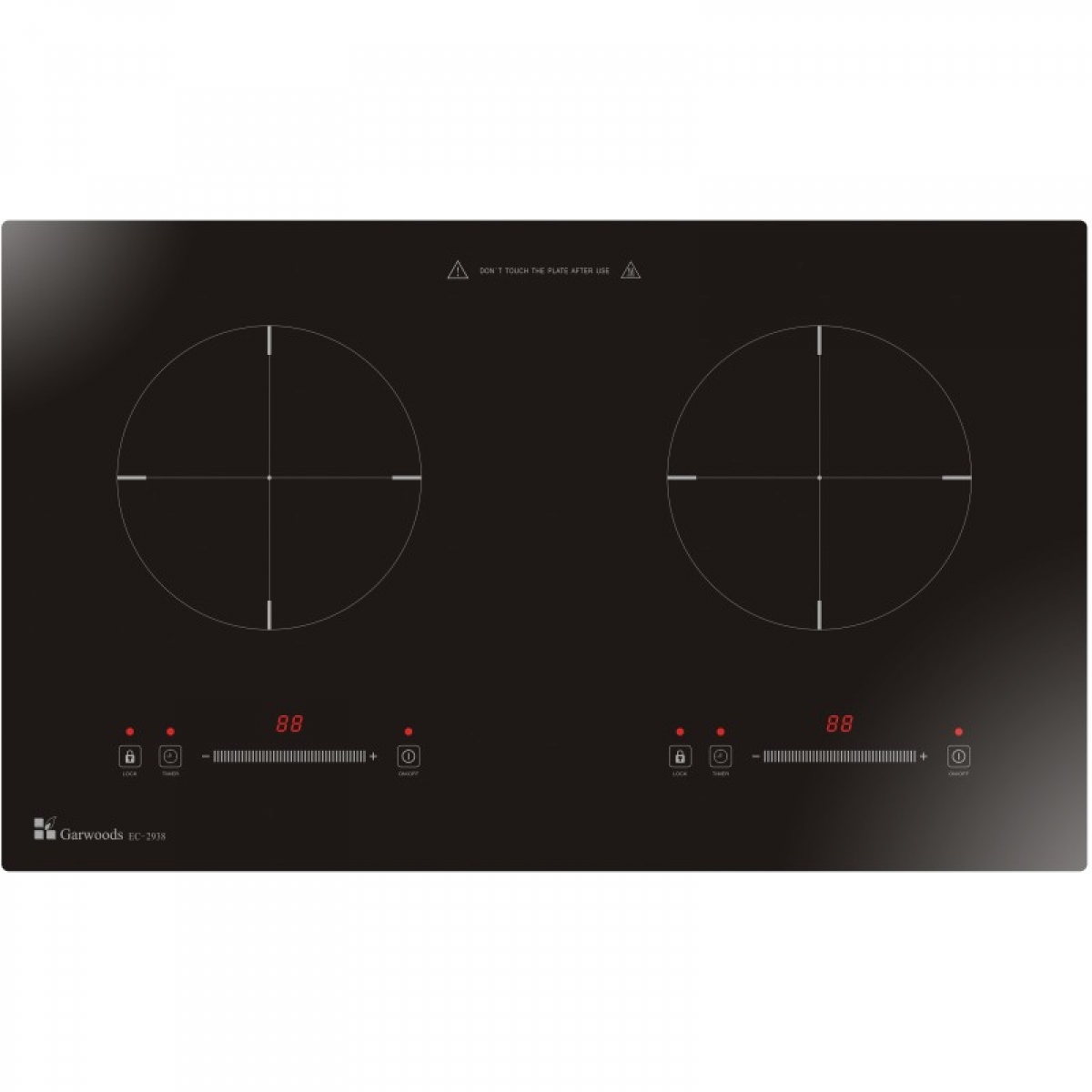 GARWOODS EC-2938 樂思2800W雙頭電磁爐 輕觸滑動式控制 7段火力