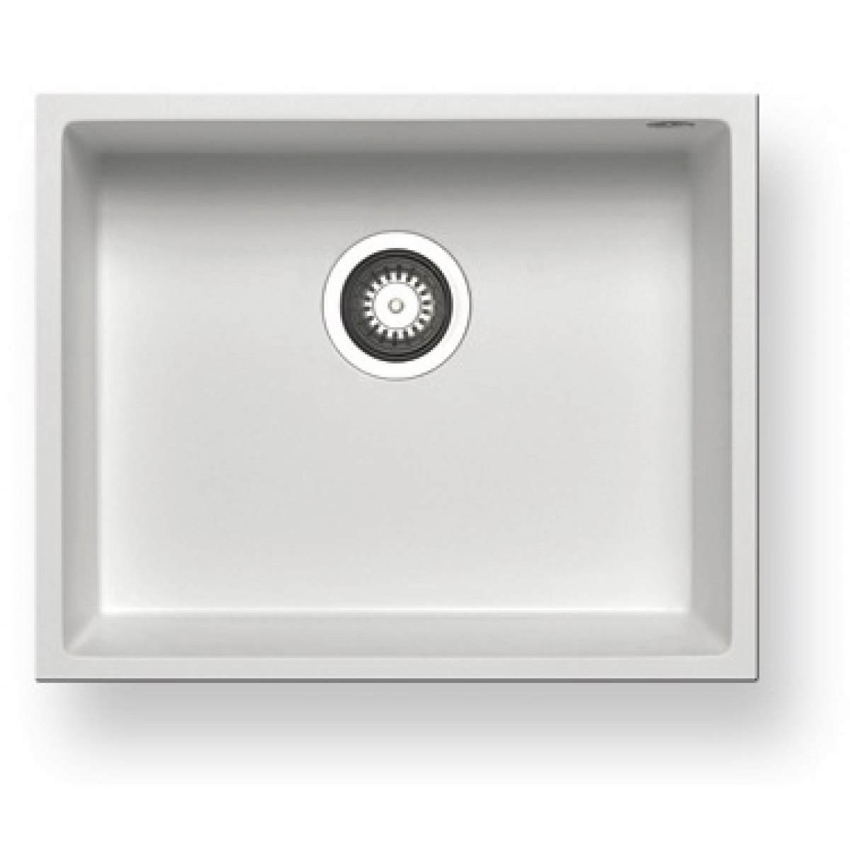 Pyramis 百利美 070066511 50x40cm花崗岩下嵌式廚房單槽 (雪白色)