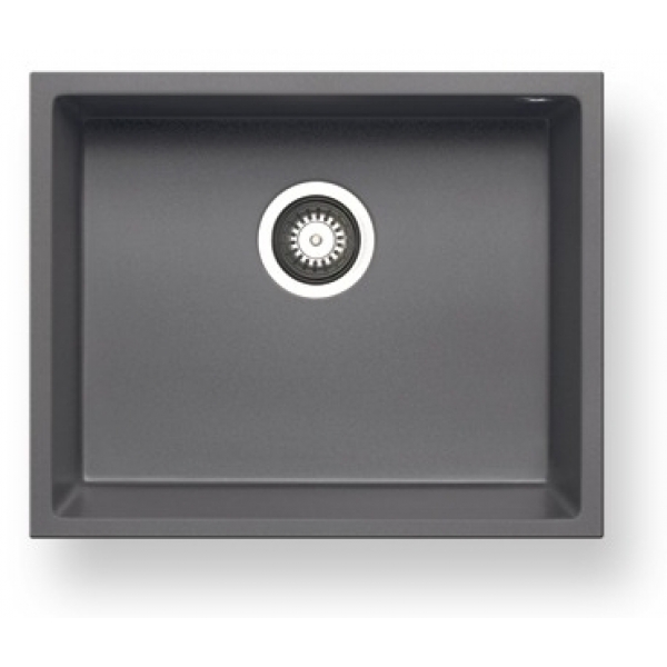 Pyramis 百利美 070067011 50x40cm花崗岩下嵌式廚房單槽 (銀灰色)