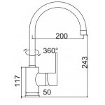 Walrus WR-501304-CP Pennines 鍍鉻廚盆龍頭