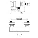 Walrus WR-500918-CP ETON 鍍鉻花灑龍頭