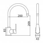 Walrus WR-501206-CP AVON 鍍鉻廚盆龍頭