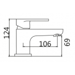 Walrus WR-501201 AVON 鍍鉻面盆龍頭