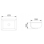 Walrus WR-220110 長方形檯底面盆 - 歐洲設計，多項認證