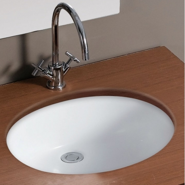 Walrus WR-220107 橢圓形檯底盆 - 簡約設計，白色外觀