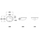 Walrus WR-220107 橢圓形檯底盆 - 簡約設計，白色外觀