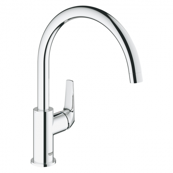 Grohe 31230000 BAUFLOW 單桿廚房龍頭 - 360°可旋轉，快速安裝