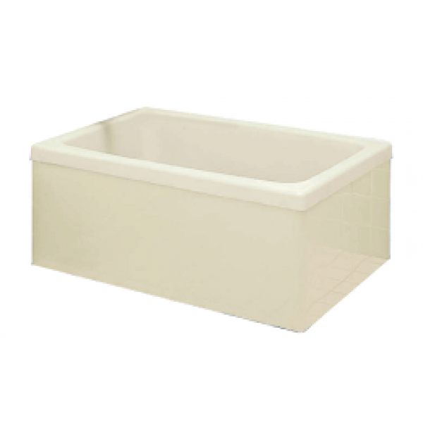 INAX PB-1001BR 日式風呂半裙浴缸 (右排水) - 緊湊設計，象牙白色