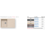 Pyramis 百利美 079810611 Alazia 花崗岩廚房昇盤 (79x50) 1B 1D (炭黑色)