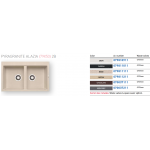 Pyramis 百利美 070037111 Alazia 花崗岩廚房昇盤 (79x50) 2B (朱古力色)