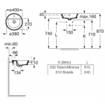 Roca A3270Y4000 The Gap 圓形半嵌入式面盆 (歐洲製造)