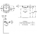 Roca A3270Y9000 The Gap 長方形半嵌入式面盆 (摩洛哥製造)
