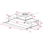 TEKA CNL9815PLUS 90厘米拉趟式抽油煙機 | A級能效、防指紋、734m³/h排氣量