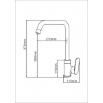 Well Bloom Italy 16523 165系列鍍鉻星盆龍頭