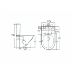 Well Bloom ITALY WB690 Rimless自由咀分體座廁