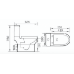 Well Bloom ITALY WB662A 自由咀分體座廁