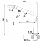 Franke PT905G Icon水槽龍頭 (黑色)：義大利製造，時尚黑色，出水嘴距離184mm