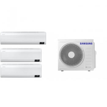 Samsung 三星 AJ068TXJ3KH/EA+AJ020+AJ035+AJ050 1拖3機 3/4匹+1.5匹+2.0匹 變頻冷暖 多聯式掛牆分體式冷氣機
