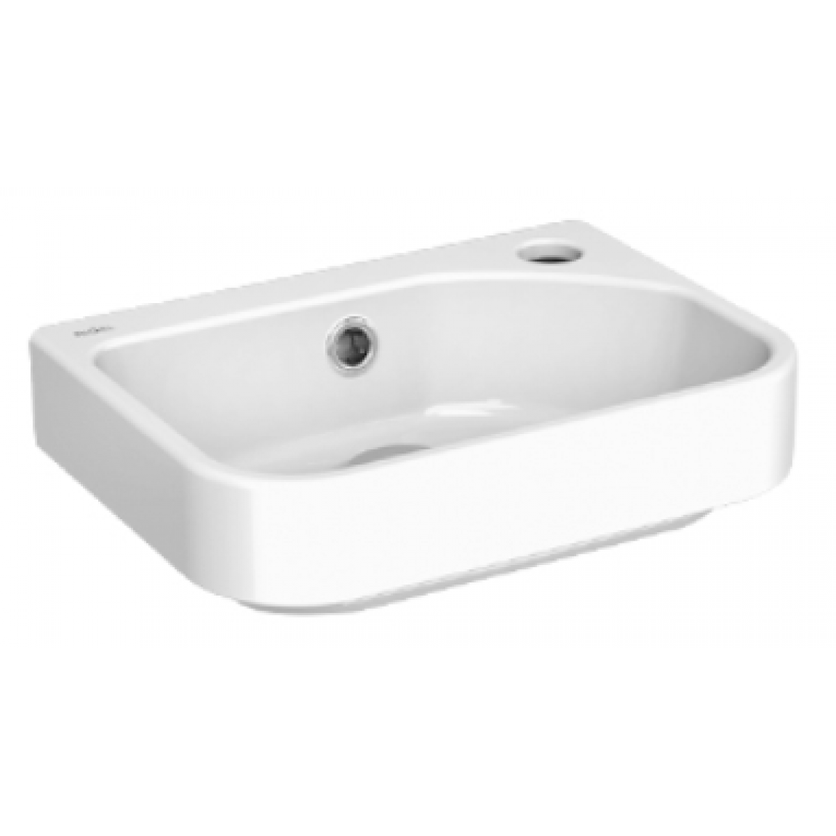 Rigel LH4709掛牆洗手盆：高光表面，玻璃瓷材質，易清潔